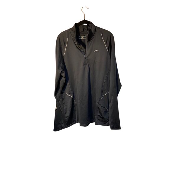 Brooks, men’s reflective, pullover, gray, long sleeve equilibrium, top S/L - Picture 1 of 6